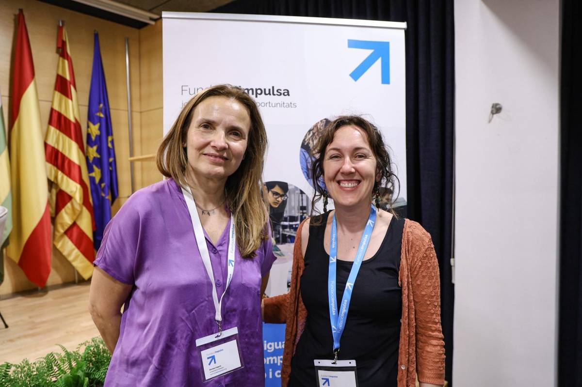 Montse Argemí i Núria Farrés, coambaixadora i coordinadora de projectes de la Fundació Impulsa - Víctor Castillo Montse Argemí i Núria Farrés, coambaixadora i coordinadora de projectes de la Fundació Impulsa
