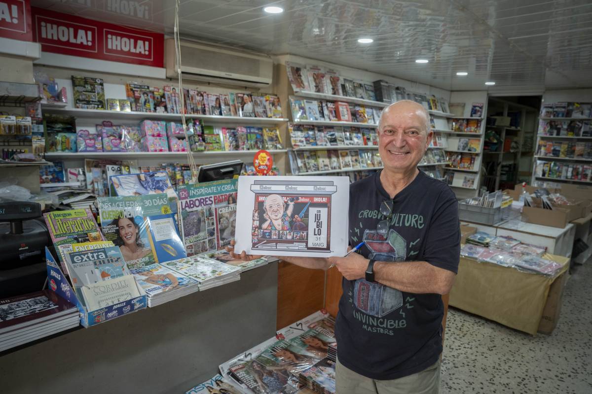 La intenció del quiosquer era jubilar-se enguany - Nebridi Aróztegui La intenció del quiosquer era jubilar-se enguany