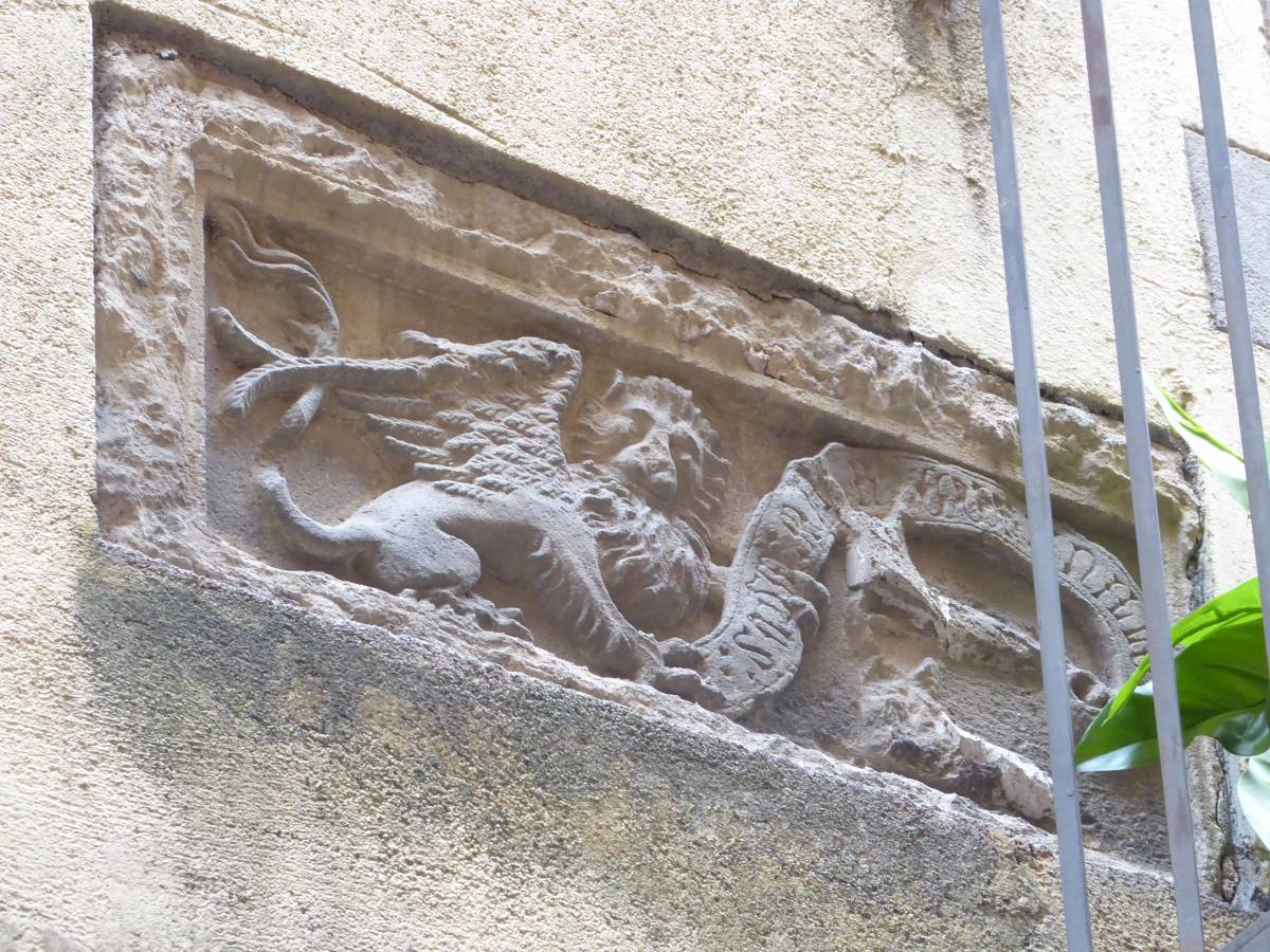 Lleó de Sant Marc al carrer Boters - Nació