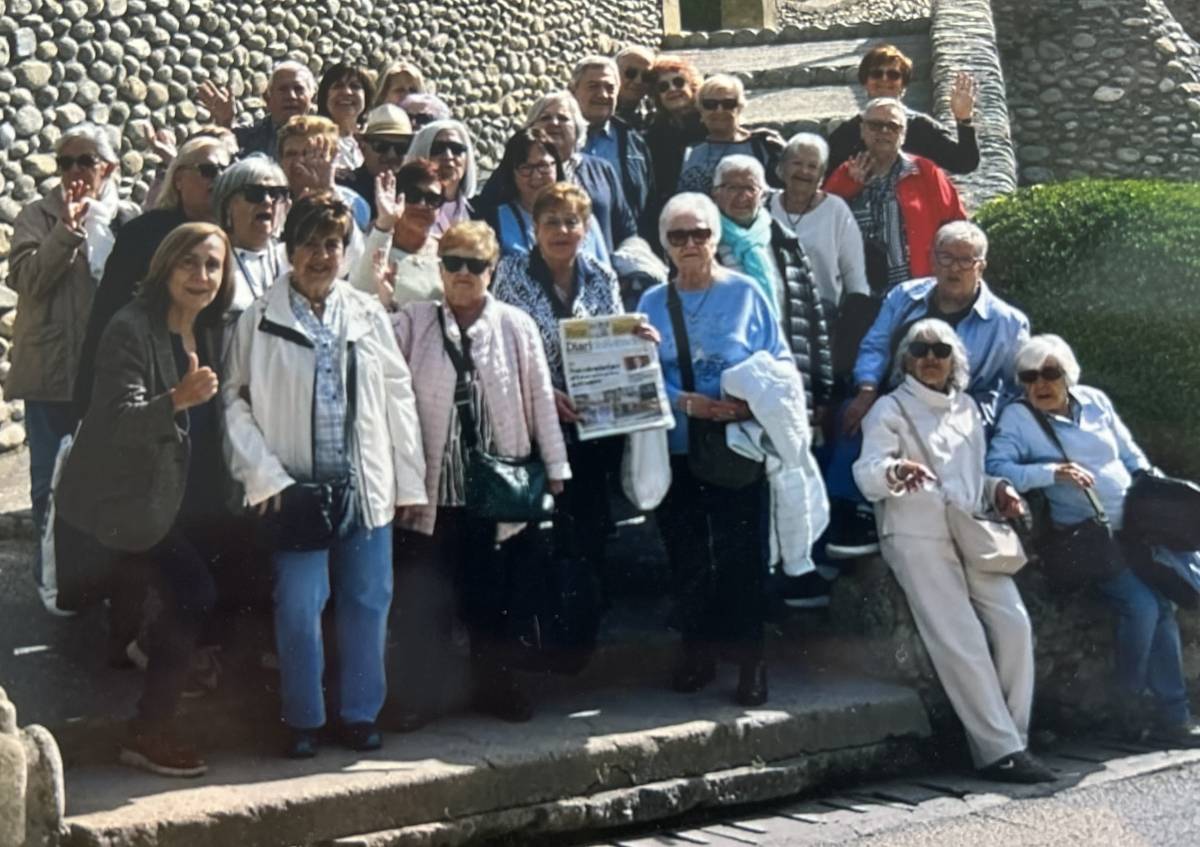 La Maria Cruells, durant una de les sortida organitzada, a La Gleva, el 18 d’abril passat, amb el Diari de Sabadell a le - edida La Maria Cruells, durant una de les sortida organitzada, a La Gleva, el 18 d’abril passat, amb el Diari de Sabadell a le