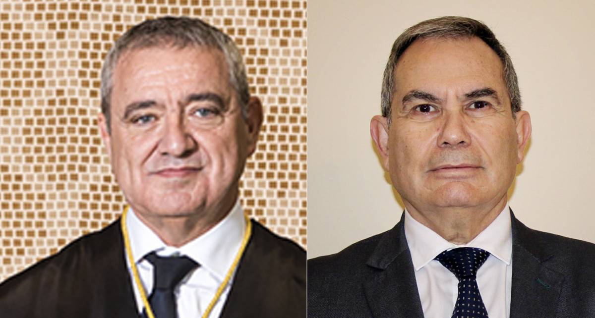 José María Macías Castaño, magistrat del Tribunal Constitucional, i Sebastián Moralo Gallego, del Suprem - Cedida José María Macías Castaño, magistrat del Tribunal Constitucional, i Sebastián Moralo Gallego, del Suprem