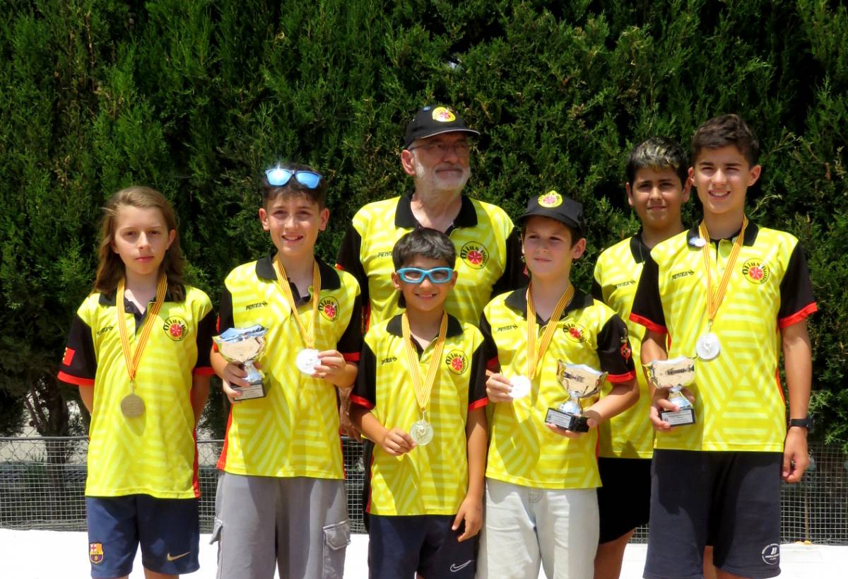 Els esportistes del Club Bitlles Olius ocupen el podi en totes les categories al Campionat de Catalunya Infantil
