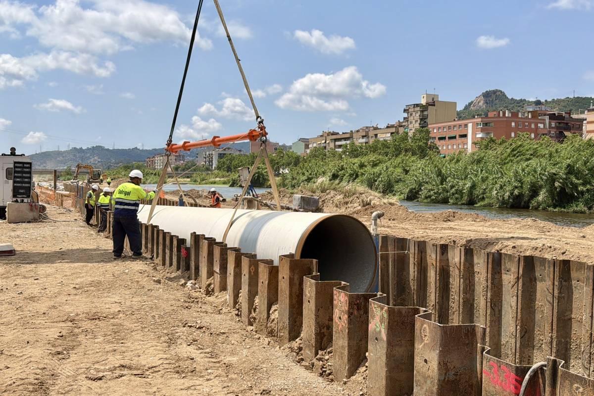 La nova canonada que abastirà l'àrea metropolitana de Barcelona - Albert Segura / ACN