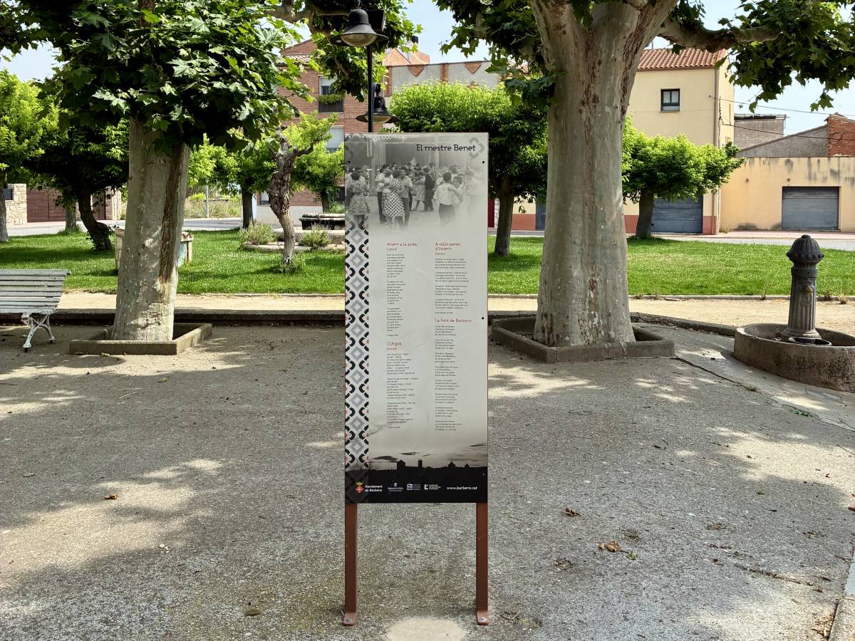El Pla d’Urgell estrena una ruta literària per reivindicar el llegat de Joan Benet i Petit