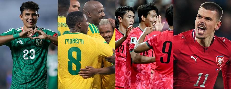 Els integrants del Grup A del Mundial 2026: Mèxic, Brasil, Corea del Sur i Suïssa