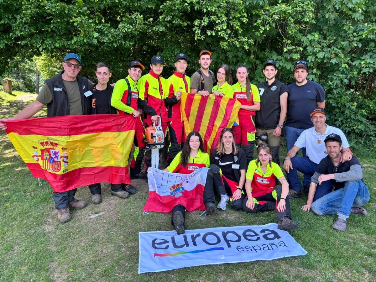 L'Escola Agrària del Solsonès consolida la seva projecció europea al 22è Campionat Europeu d'Estudiants en Habilitats Forestals