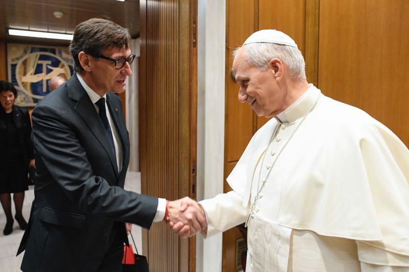 El Papa es reunirà finalment amb Salvador Illa en la visita a Barcelona