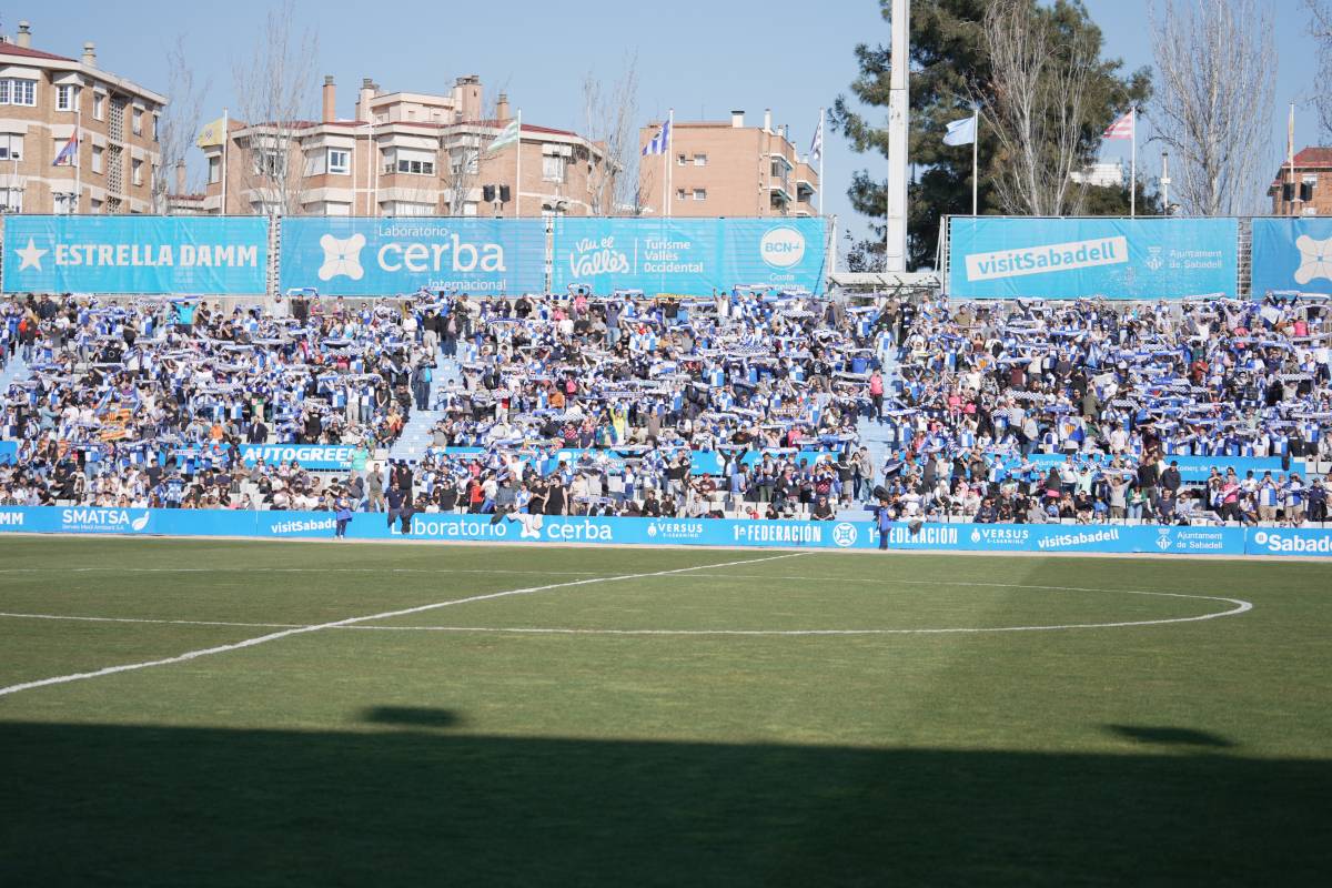 La Nova Creu Alta, a punt per a un nou 'sold out' en el CE Sabadell - Madrid Castilla