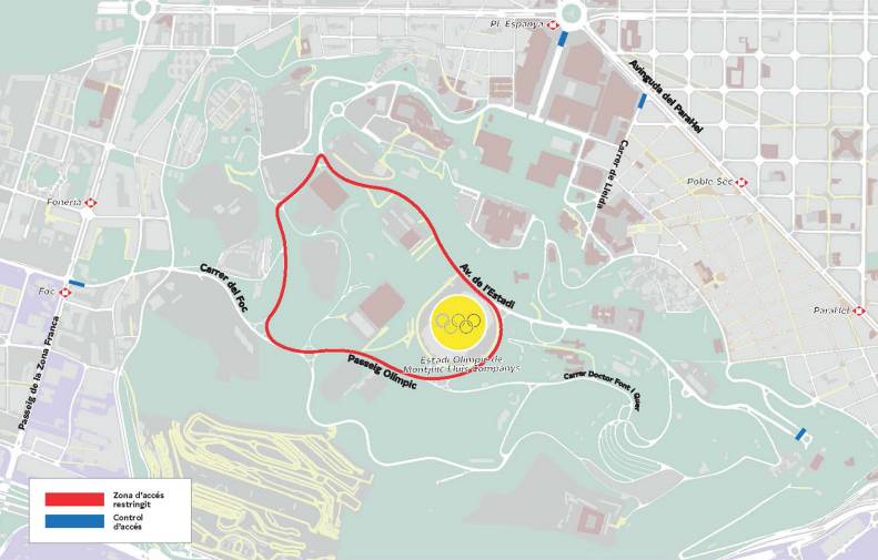 Afectacions de la mobilitat amb motiu de la visita del Papa a Sants-Montjuïc
