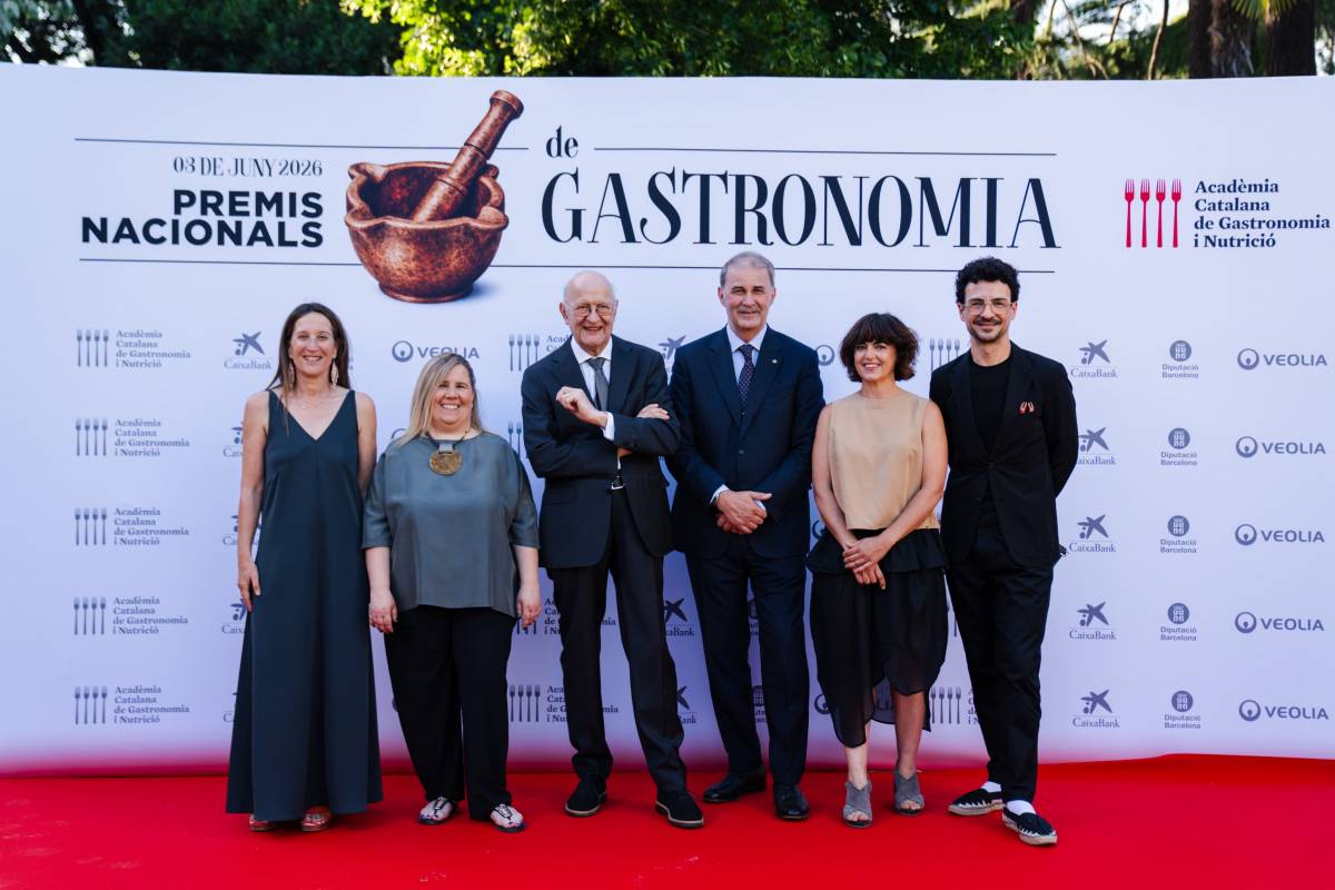 Imatge de grup dels guardonats amb els Premis Nacionals de Gastronomia - Cedida