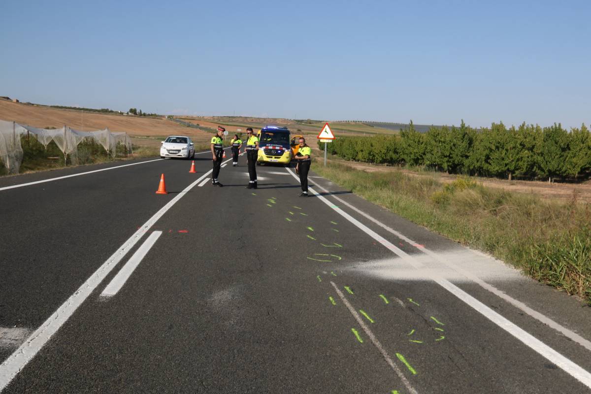 Multa de 5.400 euros per a la conductora que va causar la mort de tres motoristes a la C-12 a Alfés