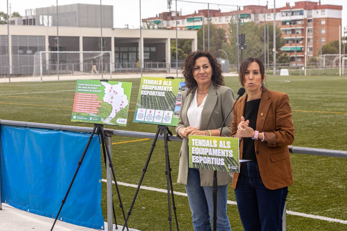 Instal·laran tendals per combatre la calor a nou equipaments esportius