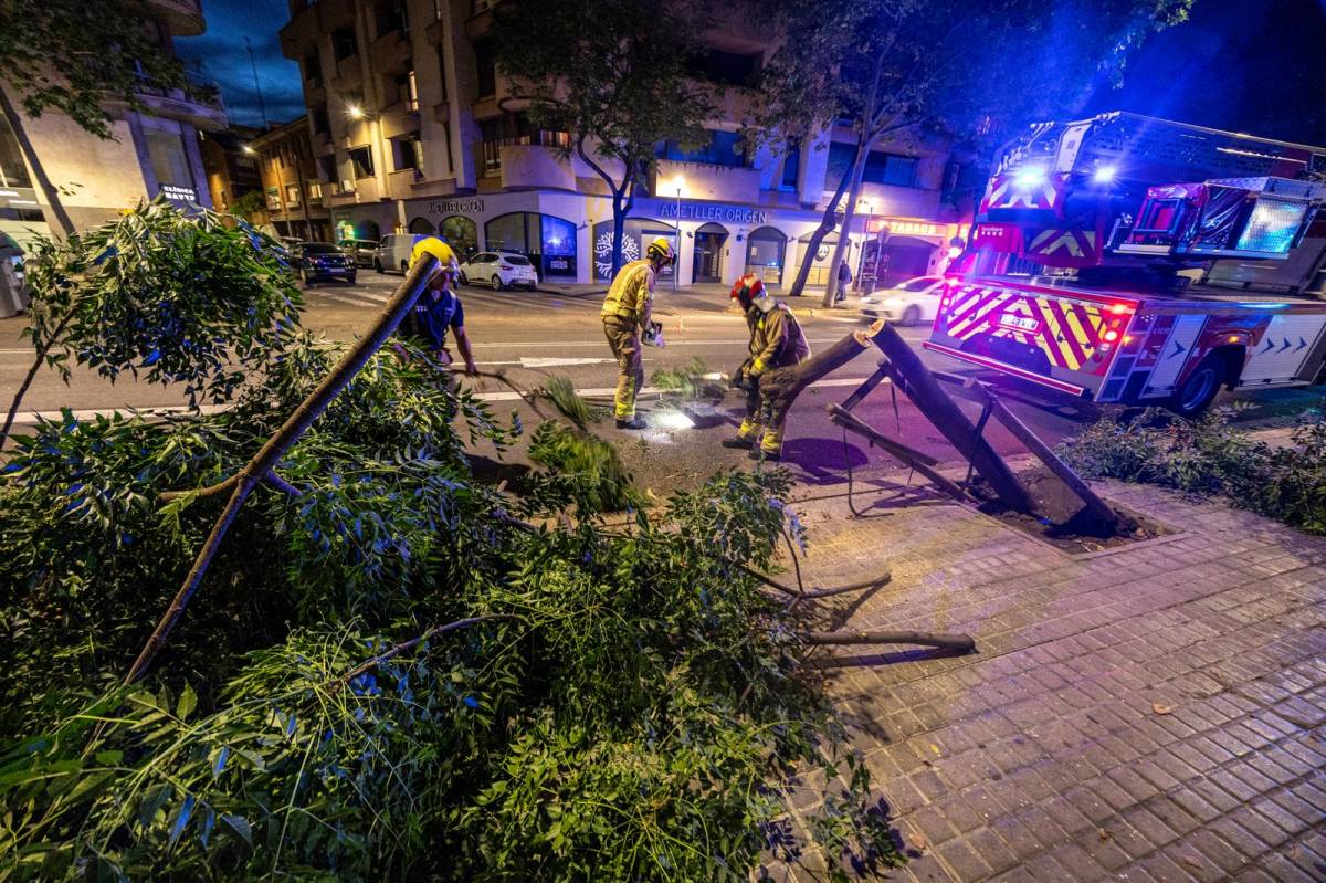 Actuació dels Bombers a la ronda de Zamenhof - JUANMA PELÁEZ Actuació dels Bombers a la ronda de Zamenhof