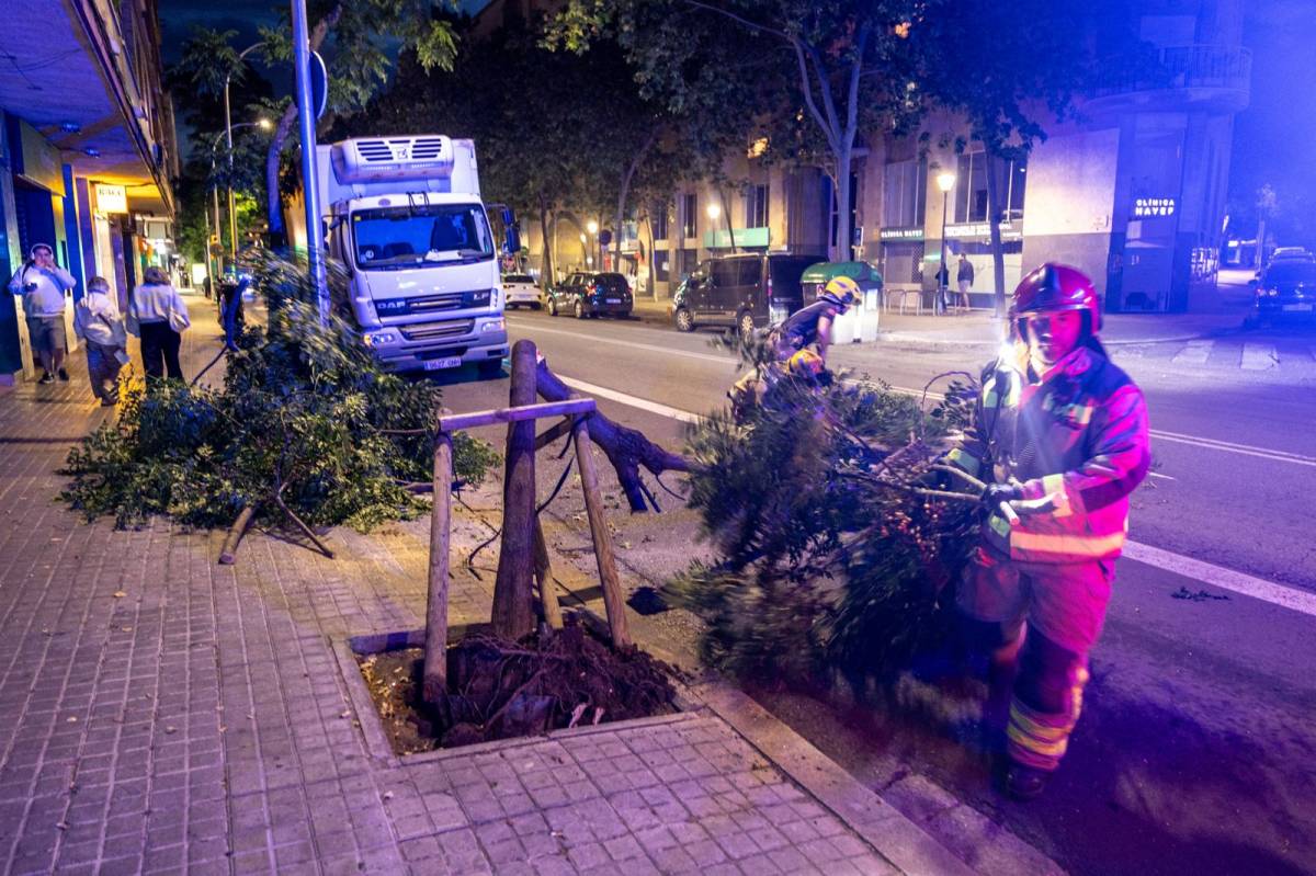 Actuació dels Bombers a la ronda de Zamenhof - JUANMA PELÁEZ Actuació dels Bombers a la ronda de Zamenhof