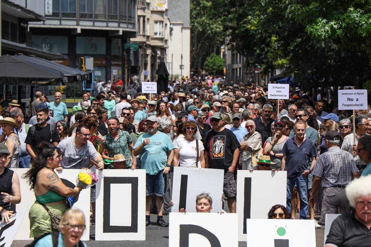 Manifestació en defensa del riu Ripoll al Centre - VÍCTOR CASTILLO