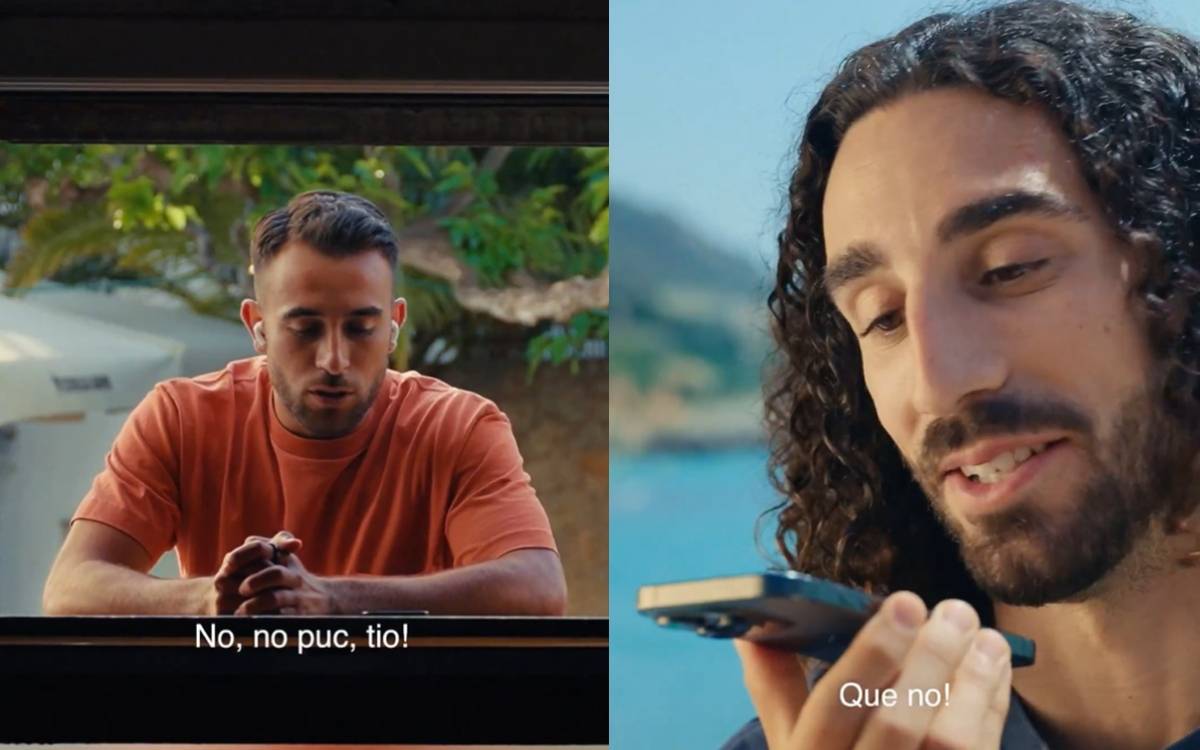 Eric Garcia, Marc Cucurella i un extens cartell de gala: els protagonistes de l'anunci d'Estrella Damm