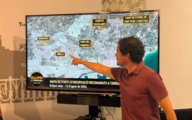 Tarragona prepara sis punts d'observació per gaudir de l'eclipsi solar total del 12 d'agost