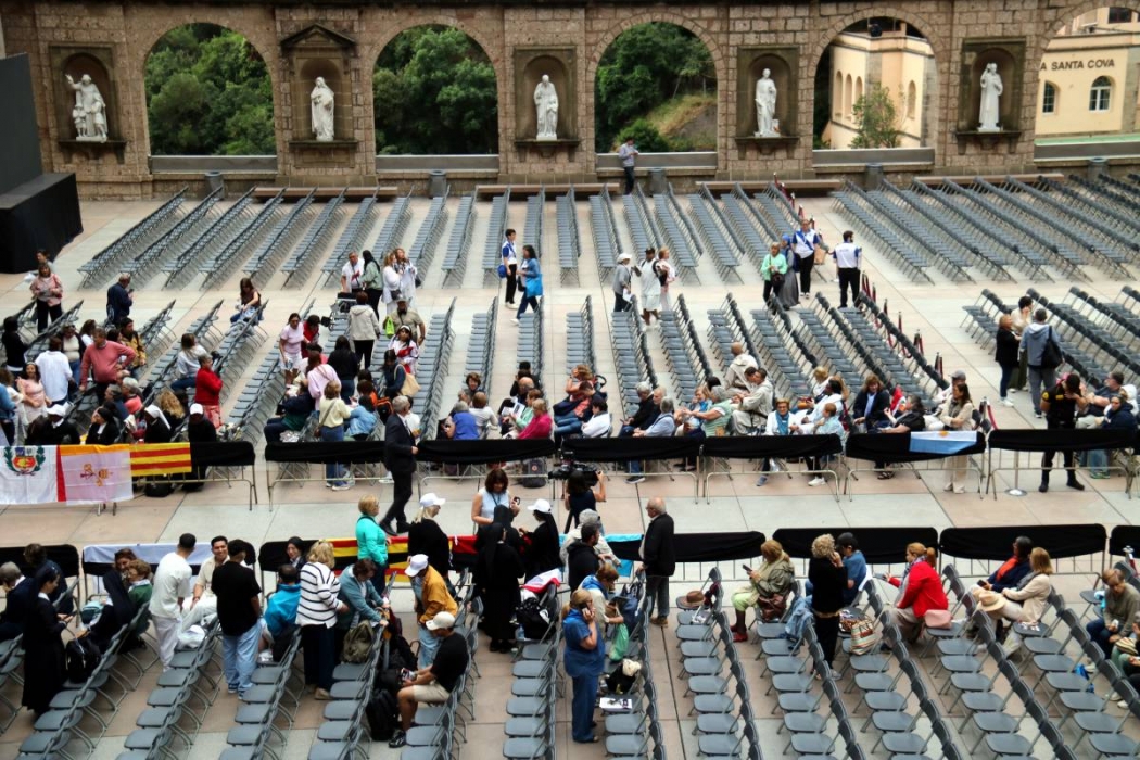 Montserrat es prepara per a la visita del Papa