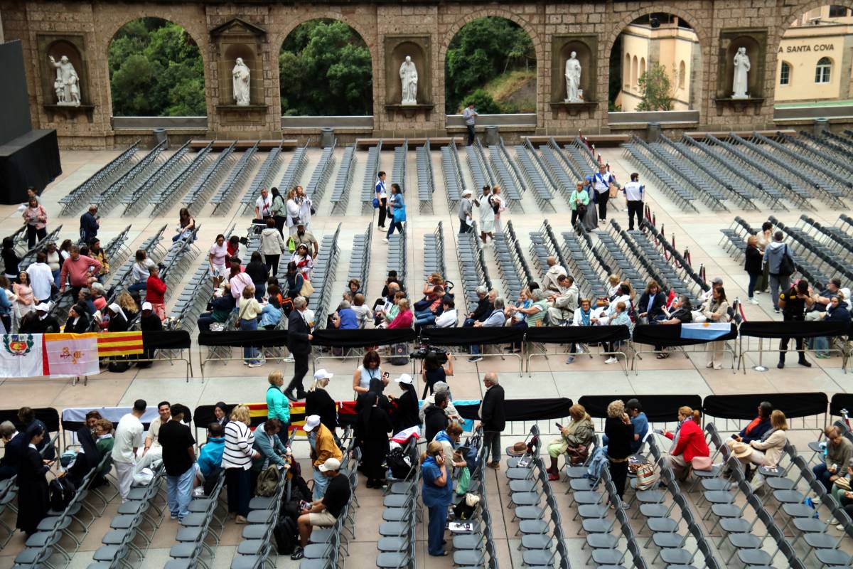 Montserrat es prepara per a la visita del Papa