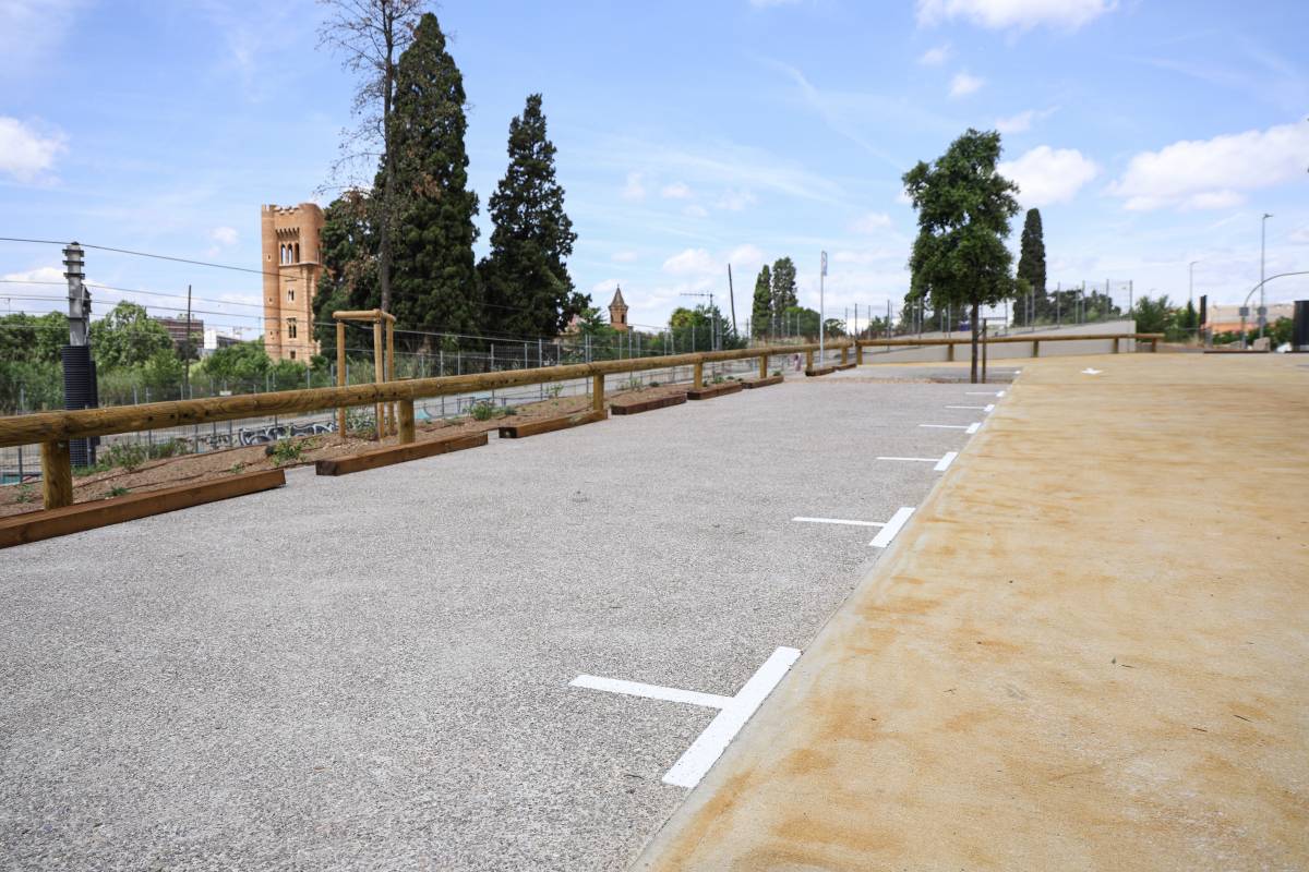 Nou aparcament a la plaça del Mil·lenari