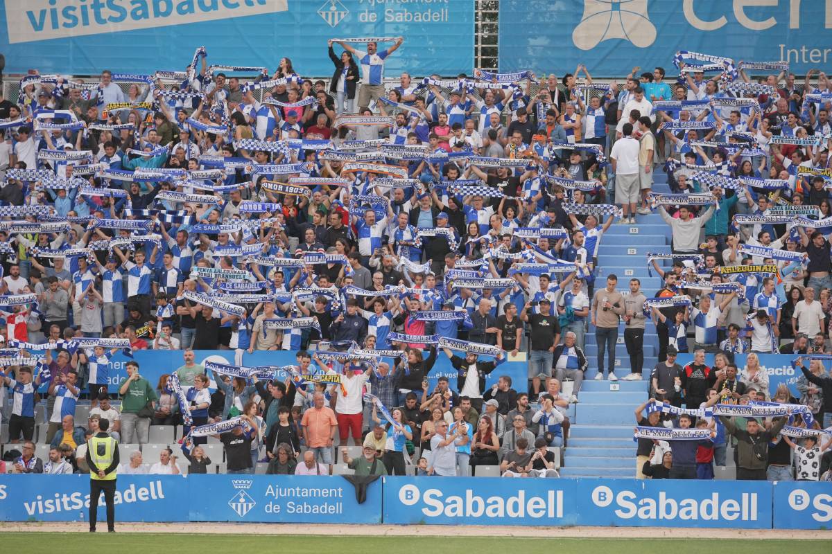 Bogeria arlequinada per al decisiu CE Sabadell - Zamora: més de 7.000 entrades venudes en menys de dos dies