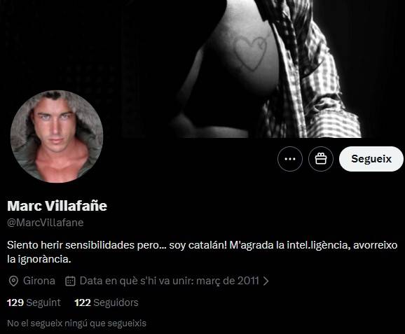 El perfil (esborrat) de Marc Villafañé a X - El perfil (esborrat) de Marc Villafañé a X