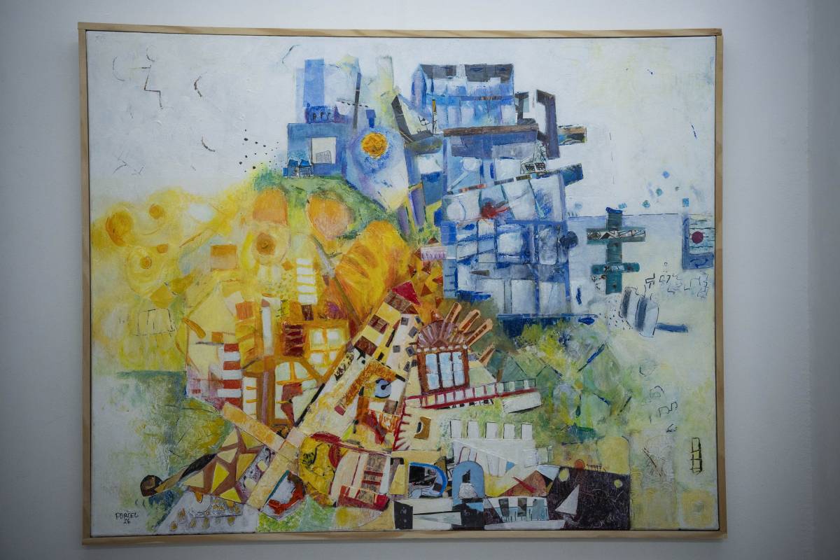 Obra de Josep Antoni Porcel exhibida a la sala - Nebridi Aróztegui Obra de Josep Antoni Porcel exhibida a la sala