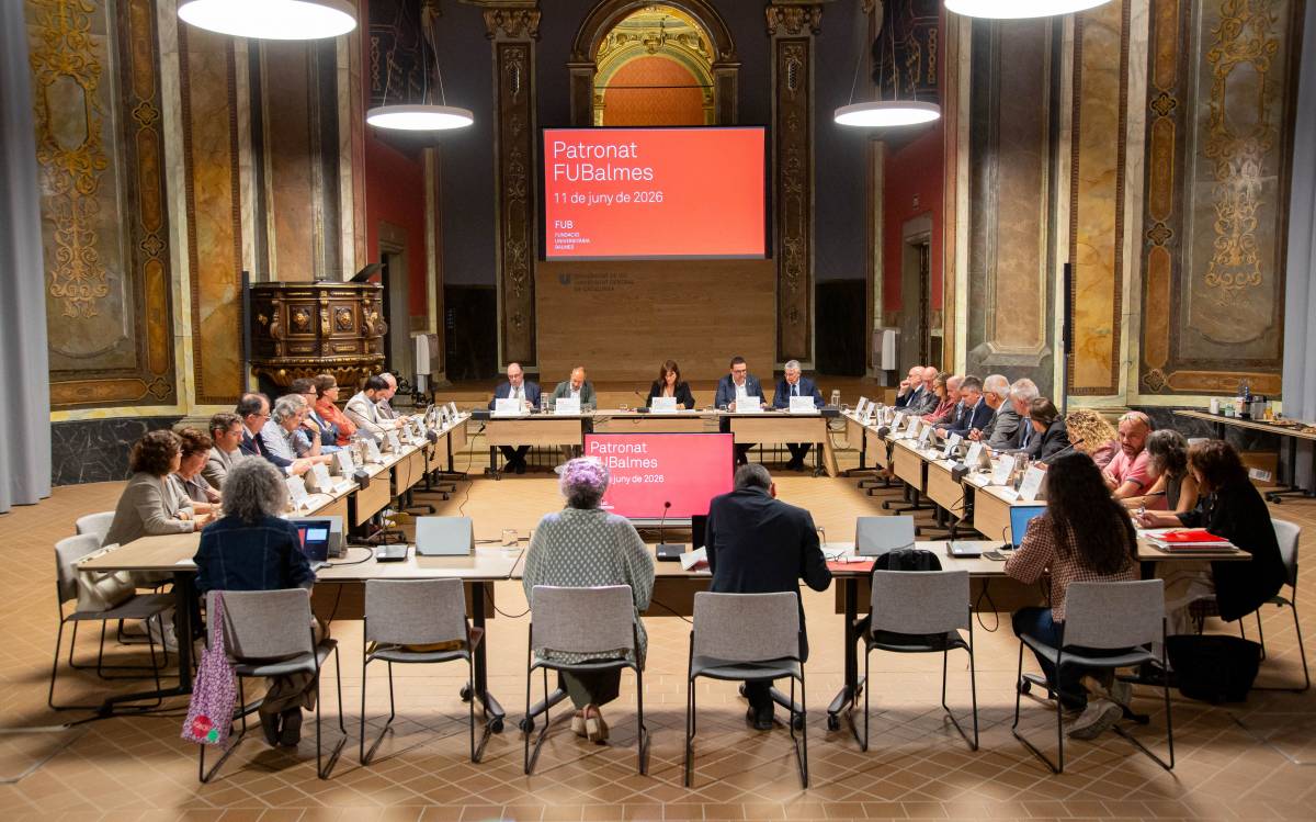 El Patronat de la FUBalmes s`ha reunit aquest dijous al Paranimf de la Universitat de Vic.