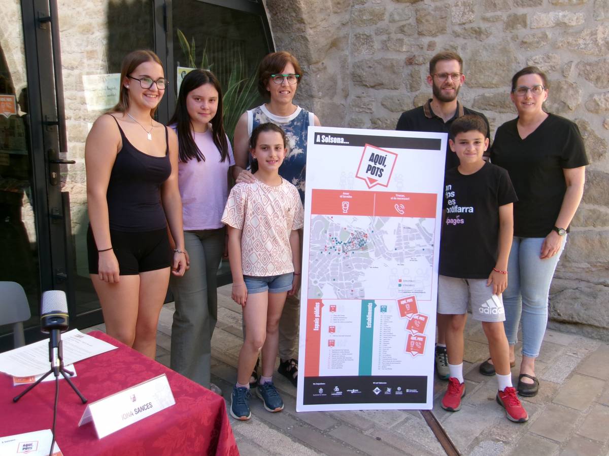 Neix la xarxa «Aquí, pots» d’establiments i espais públics de Solsona on acudir en casos d’urgència