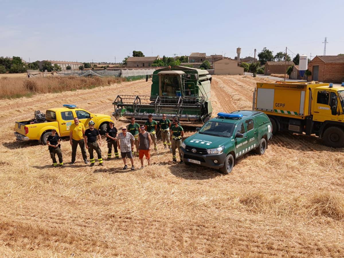 Els Agents Rurals demanen prudència amb l'inici de la sega i reforçaran la vigilància