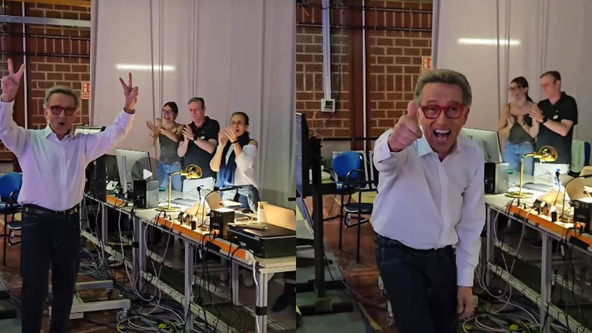 L'especial felicitació dels treballadors de «Saber y Ganar» a Jordi Hurtado a plató pel seu aniversari