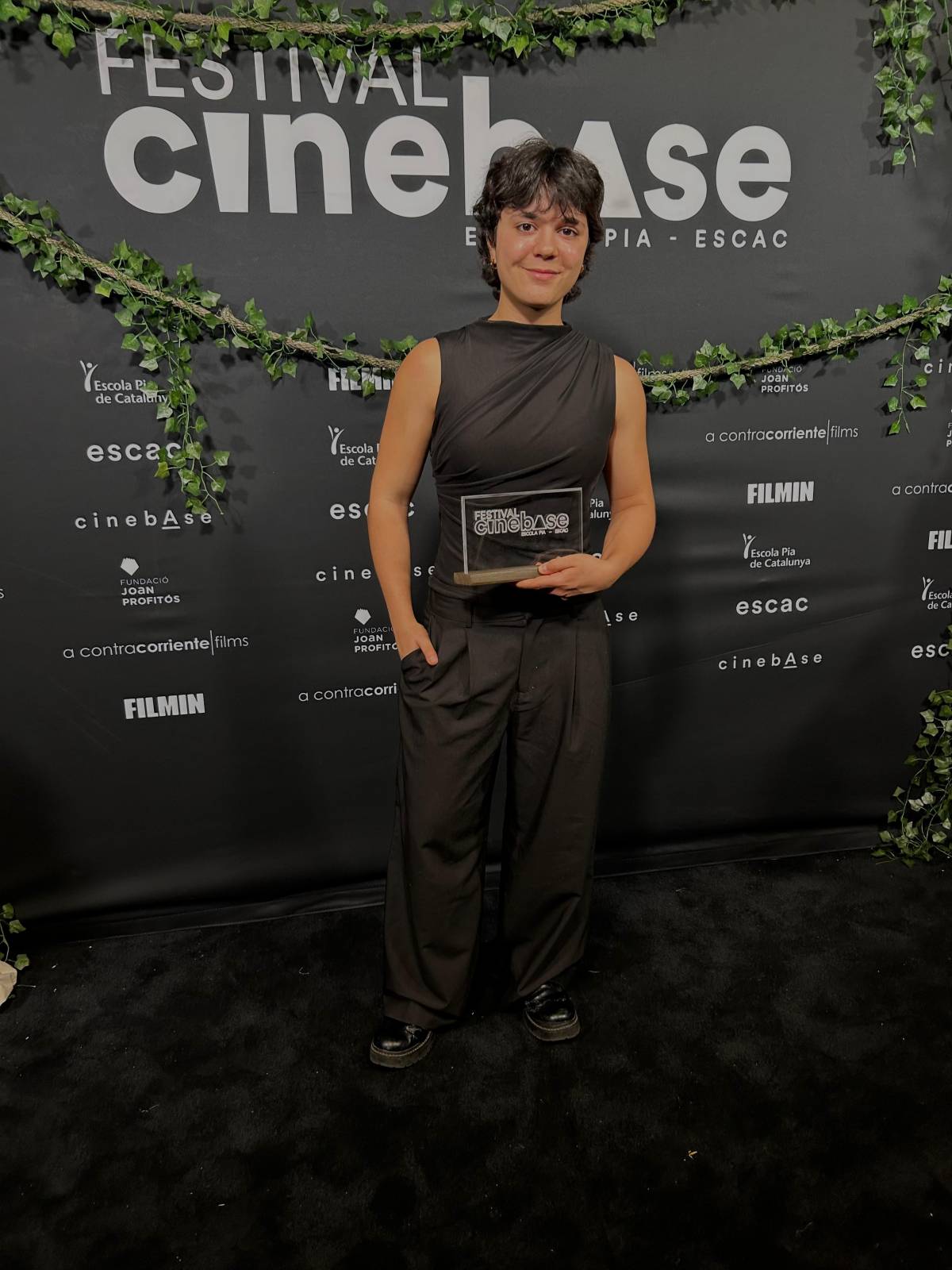 Weisz, durant l`entrega de premis del CineBase - Cedida Weisz, durant l`entrega de premis del CineBase