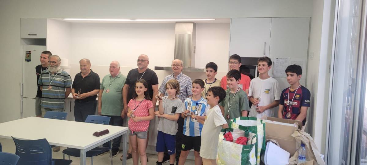 Entrega de trofeus del campionat d'hivern d’escacs de Solsona 