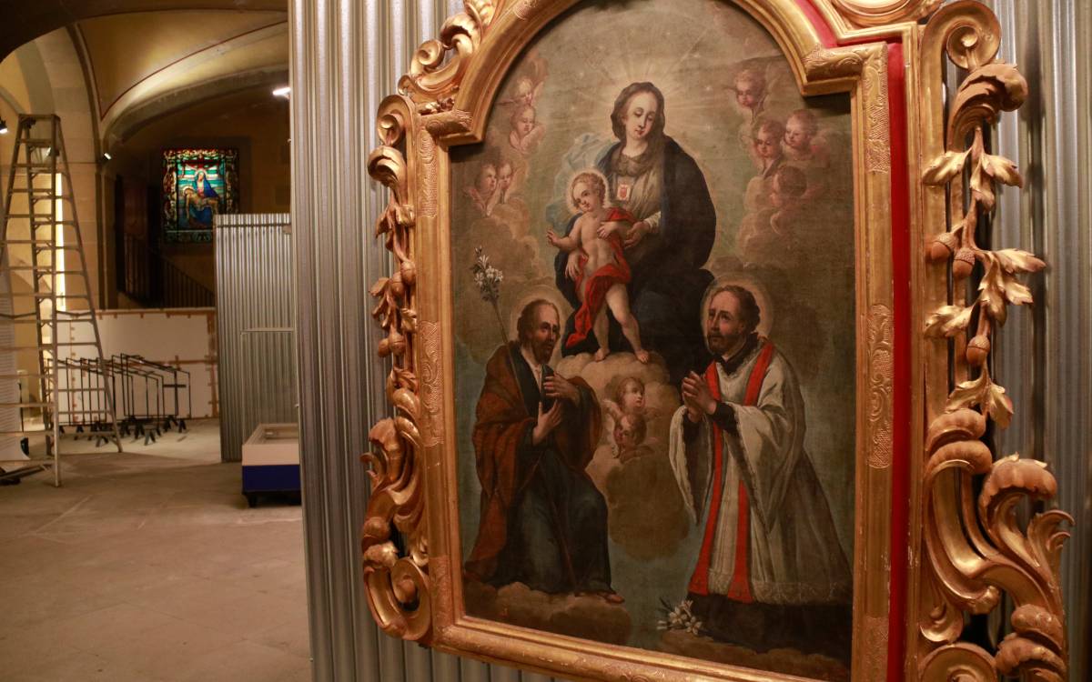 Una de les pintures del vigatà Marià Colomer que es podran veure a l`exposició dedicada al pintor barroc. - L.Casademont/ACN Una de les pintures del vigatà Marià Colomer que es podran veure a l`exposició dedicada al pintor barroc.