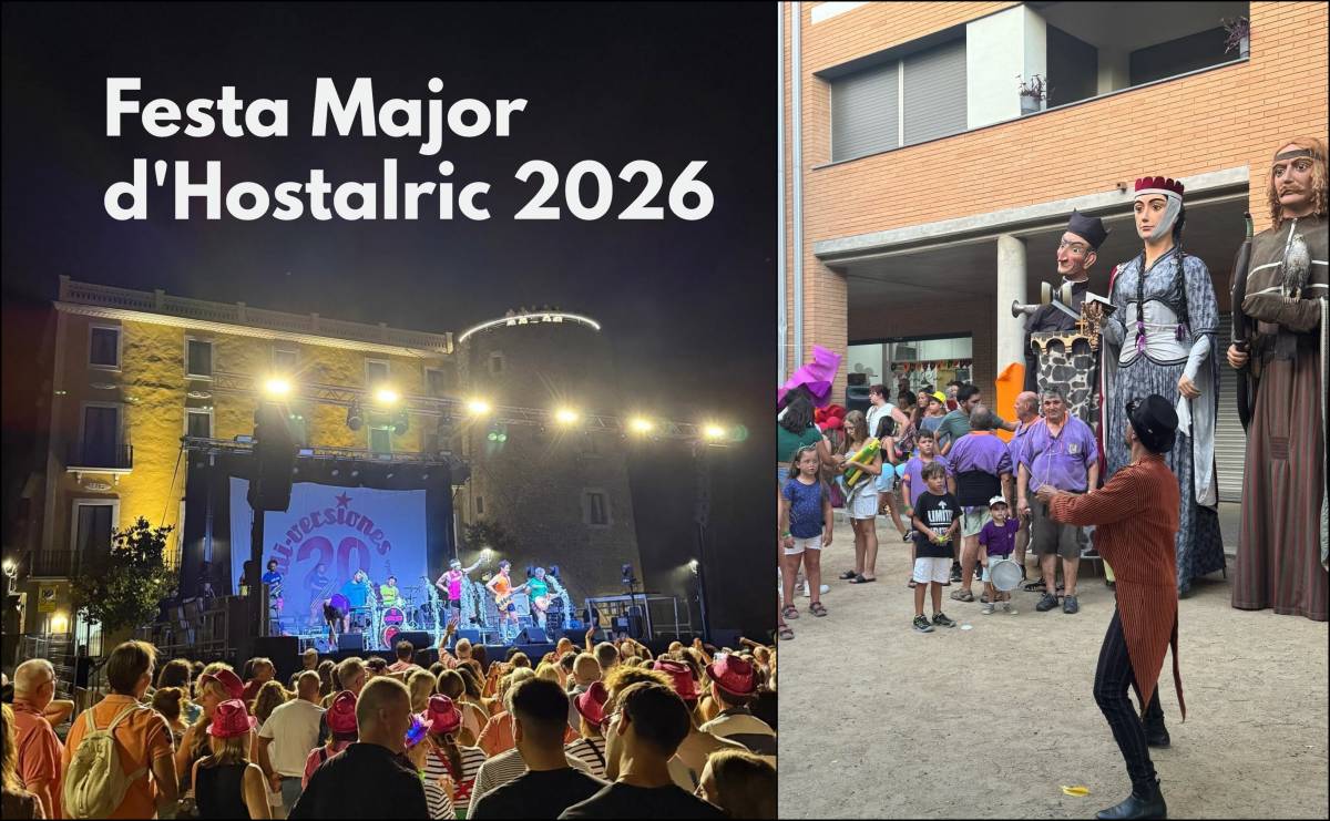 Festa Major d'Hostalric 2026: programació i horaris