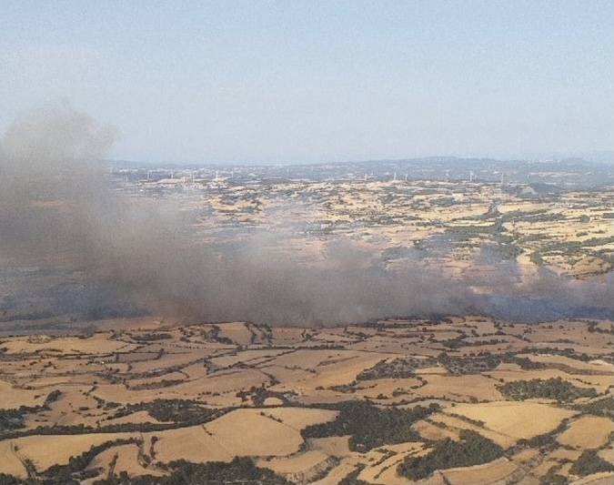 Confinen les poblacions de Pallerols i Ribera d'Ondara per un incendi a Talavera