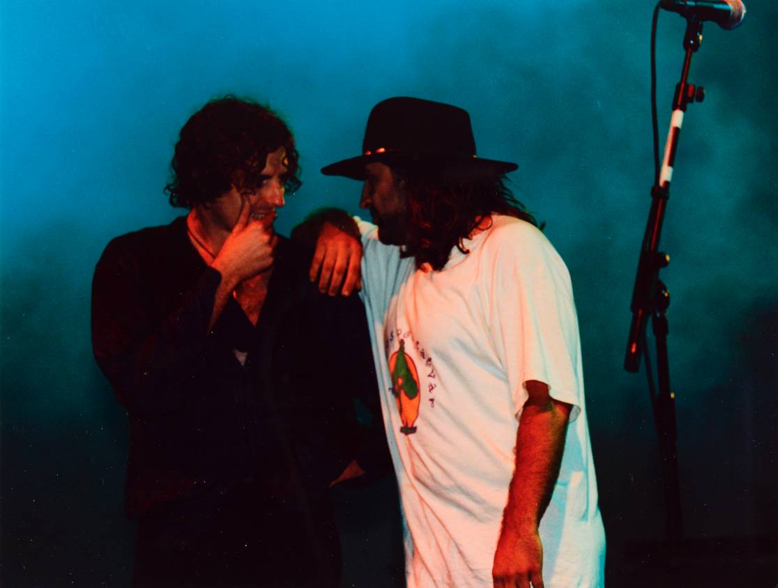 Carles Sabater i Pep Sala en el concert a Sabadell el 1995 - AHS Carles Sabater i Pep Sala en el concert a Sabadell el 1995