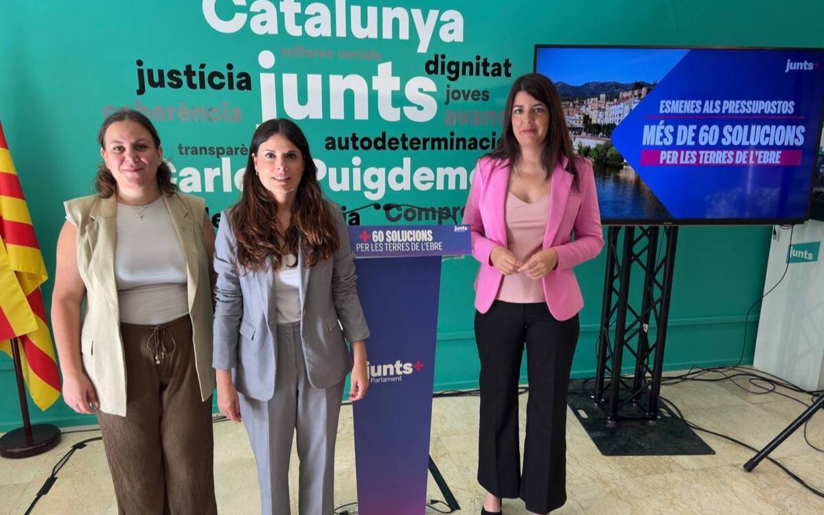 Junts registra 63 esmenes als pressupostos per reclamar més inversions a les Terres de l’Ebre