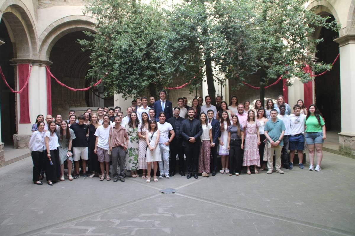 Amb els grups de joves de les parròquies del bisbat - Ramon Estany 