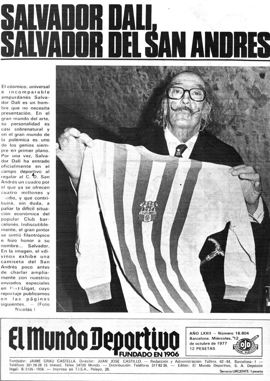 La portada de Mundo Deportivo del 12 d`octubre del 1977