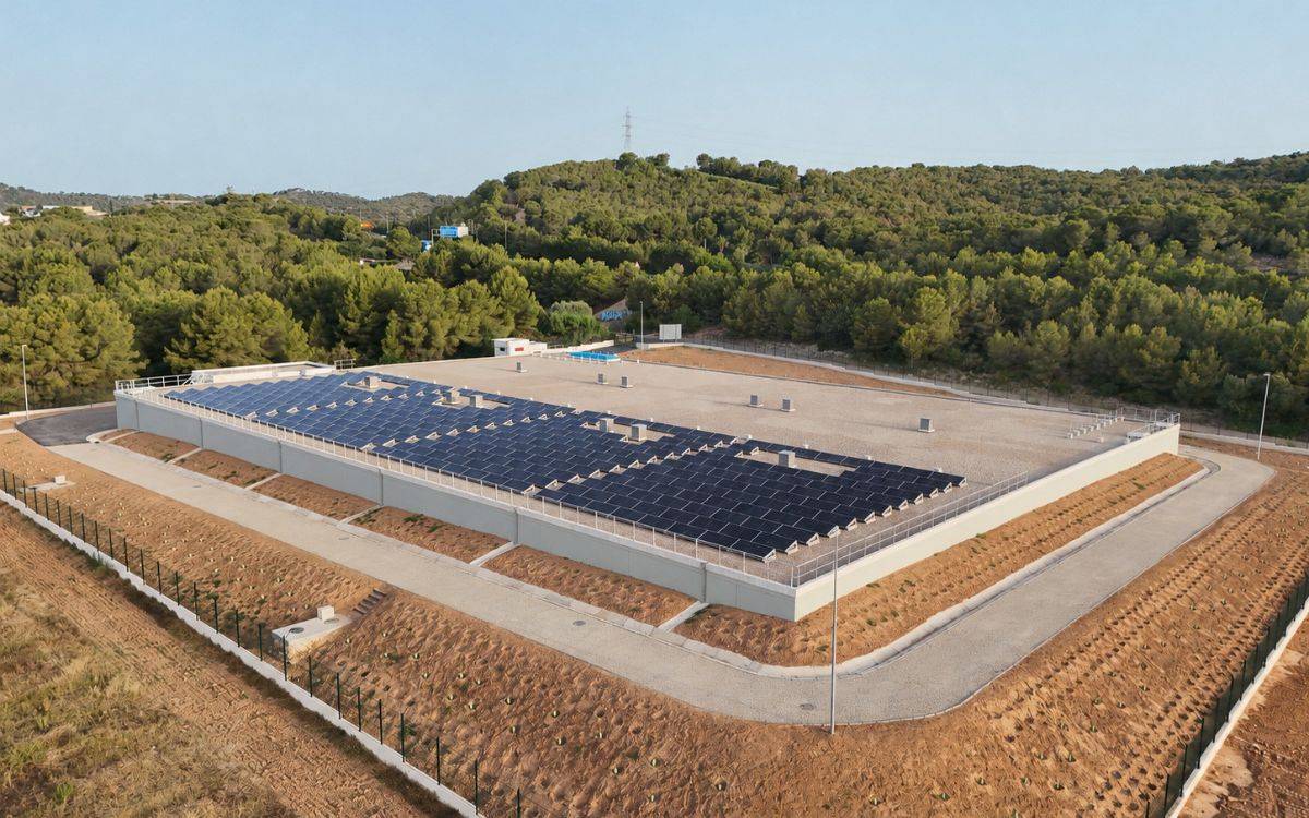 El CAT inaugura a Cunit el primer dipòsit energèticament autònom de la seva xarxa