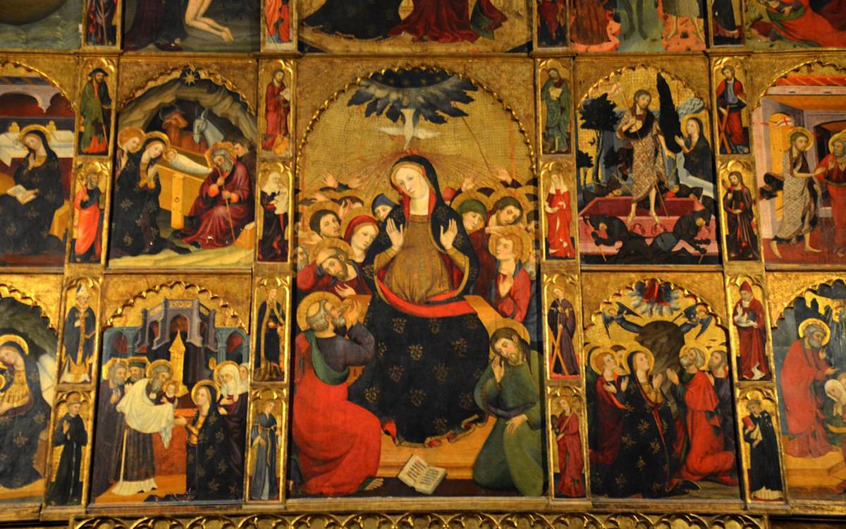 La Seu de Manresa restaura el retaule del Sant Esperit per garantir-ne la conservació