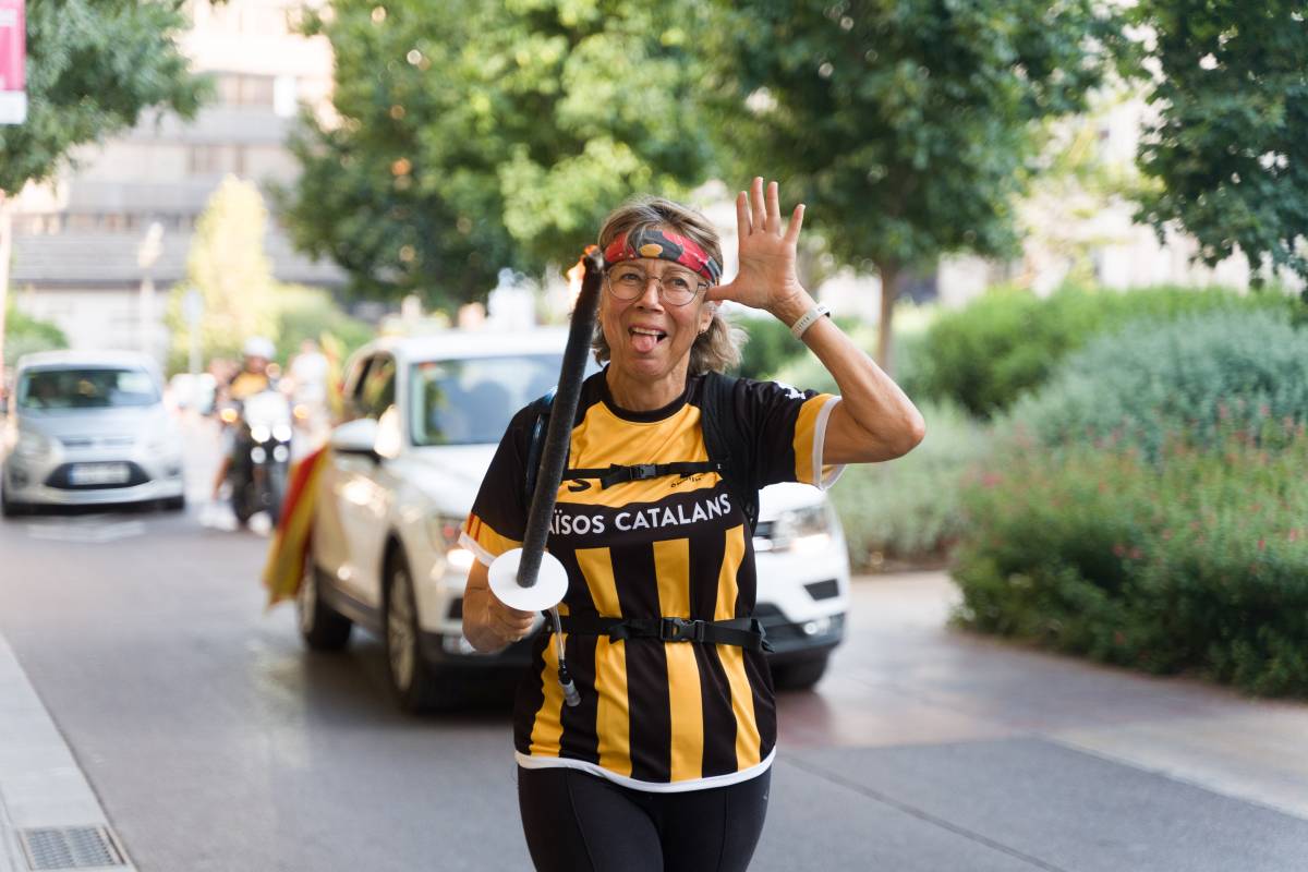 Portadors de la la Flama del Canigó a les quatre fogueres de Sabadell