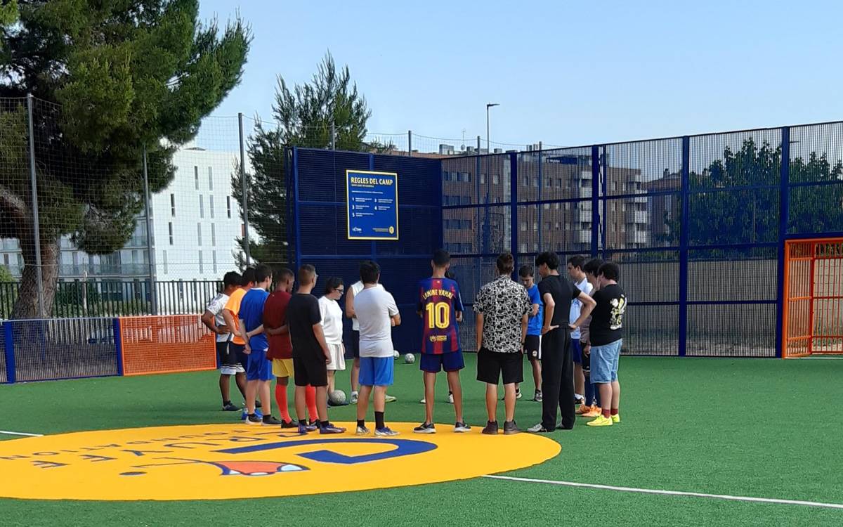 El Cruyff Court Pep Guardiola s'estrena amb un torneig inclusiu d'esport adaptat