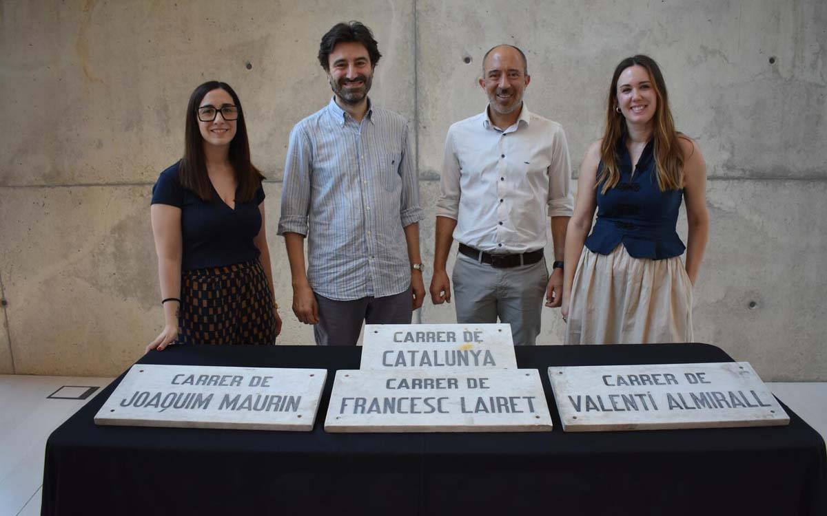Manresa incorpora al Museu vuit plaques de carrers retirades pel franquisme