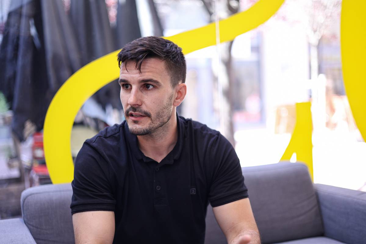 L`arquer, durant l`entrevista al D.S