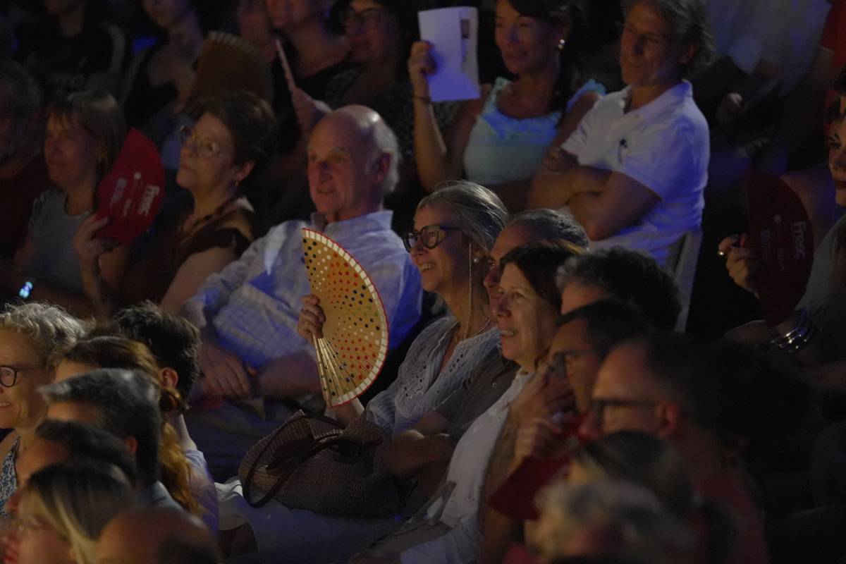 Públic a la inauguració del Frec Festival amb Quim Masferrer