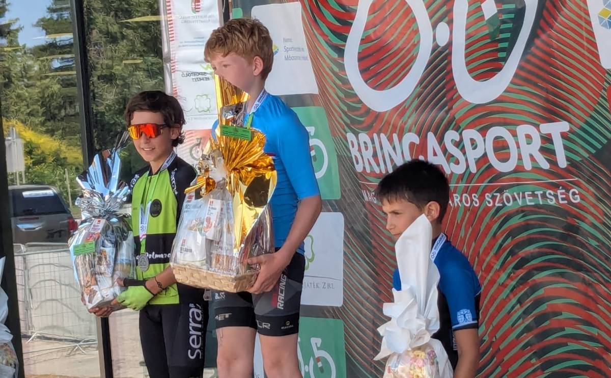 János Olgyay, subcampió d'Hongria de ciclisme en carretera sub-13