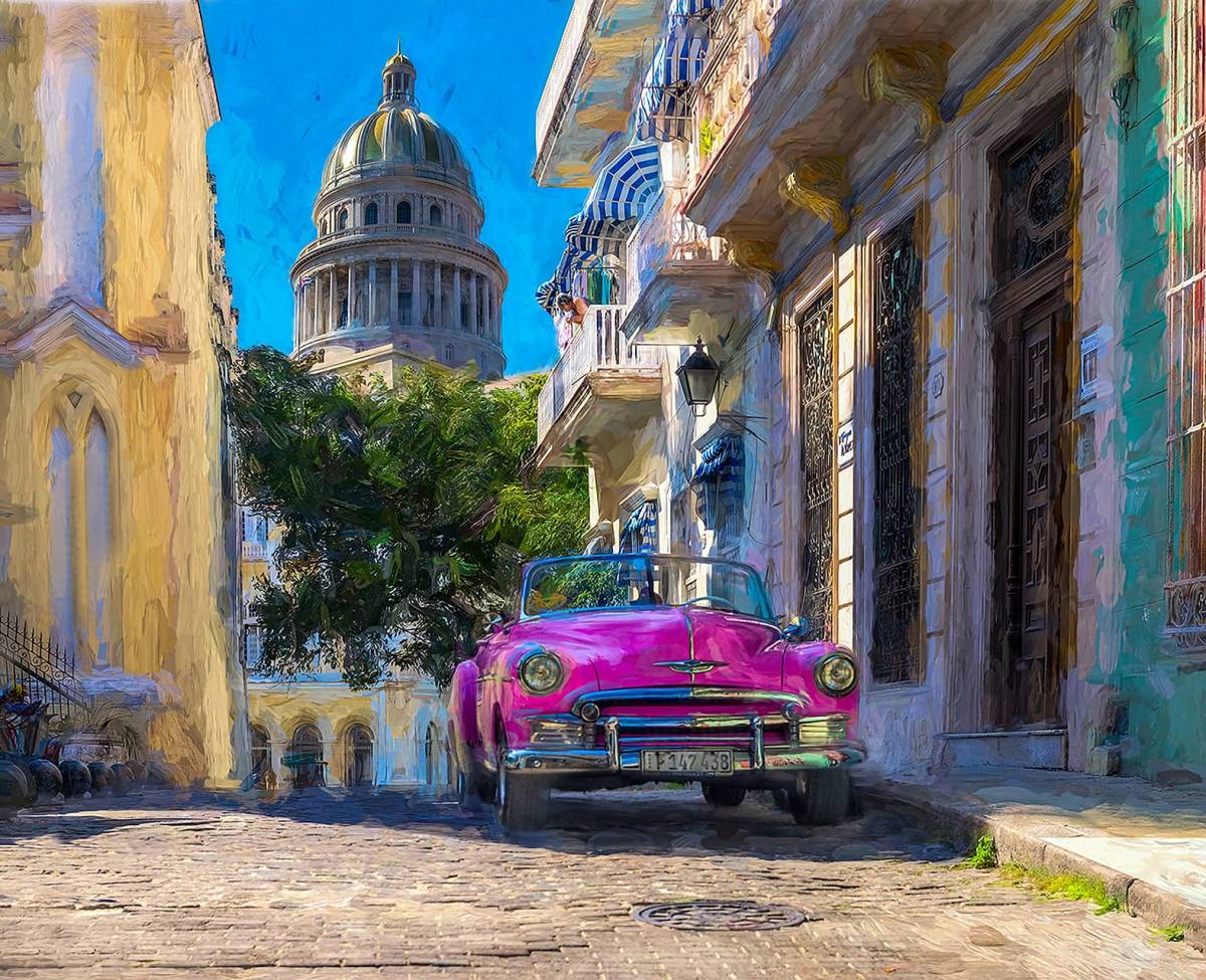 Imatges de Cuba, i una del Paddock, que es poden trobar a l’exposició  -  jaume millan