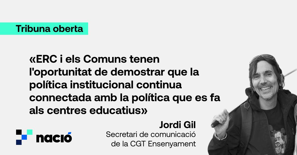 La disjuntiva d'ERC i els Comuns per educació